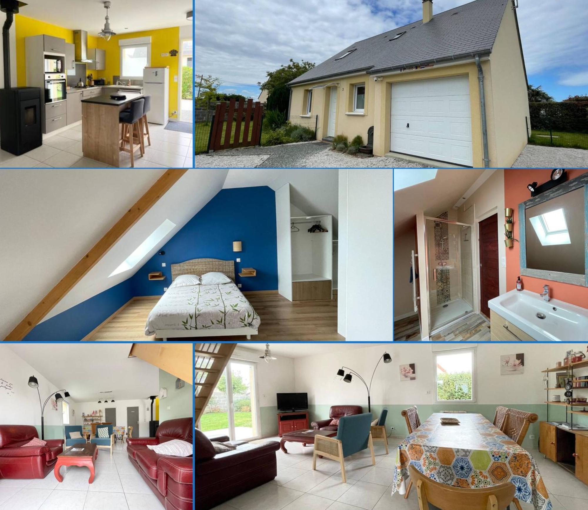 Sweet Omaha Belle Maison Recente Lumineuse Et Cosy Bien Equipee Jardin Clos 15 Mn A Pied Plage Omaha Beach Et Proche De Bayeux & Port En Bessin سانت لاورينت سور مير المظهر الخارجي الصورة